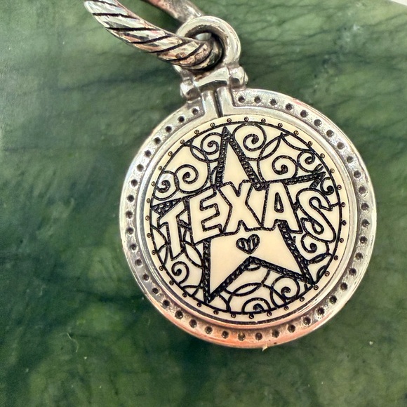 Brighton Jewelry - Rare Brighton double sided ceramic and silver Texas charm